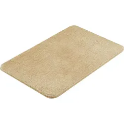 Kleine Wolke Badteppich Bahamabeige 60x90cm - Badematte aus 100% Polyester, weich und flauschig mit 30mm Florhöhe, schnell trocknend und maschinenwaschbar bei 40°C, ideal für ein sicheres Badezimmer mit rutschhemmender Beschichtung.