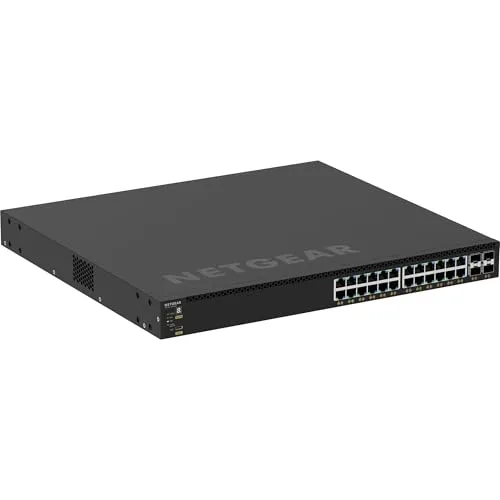 Netgear 28PT M4350-24G4XF Managed Switch - 28 Ports - Router, Netzwerk Switch mit 28 Ports, bietet hohe Leistung und Flexibilität für komplexe Netzwerkinfrastrukturen.
