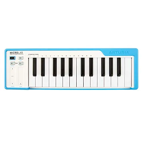 Arturia MicroLab Blau – Kompakte 25er USB-Controller-Tastatur