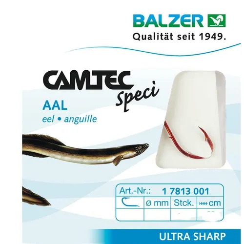 Balzer Camtec Aalhaken 60cm rot von Balzer