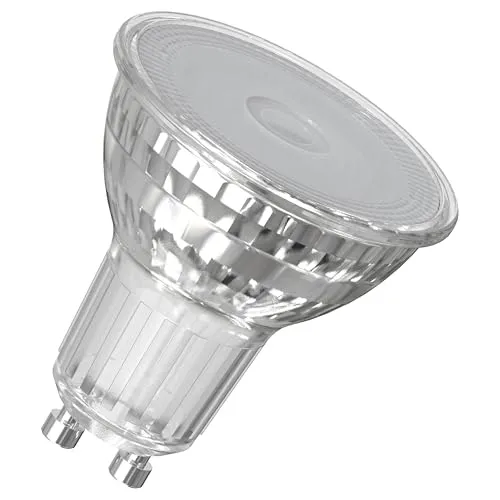 Osram LED-Spot Reflektor Superstar PAR16 50 dimmbar, 2700 K warmweiß, 3,7 W, GU10, 36°, 350 lm, 15.000h, für Spotbeleuchtung, Akzentlicht, Vitrinen