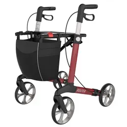 Rehasense Leichtgewicht Rollator Router weinrot Größe M