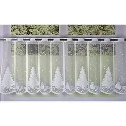 Weihnachtliche Kurzgardine 