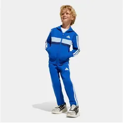 adidas Unisex Kinder SEASONAL ESSENTIALS TIBERIO FLEECE TRACKSUIT - Trainingsbekleidung für Kinder, aus mindestens 70 % recycelten Materialien, bietet Komfort und Style mit einem modernen Colourblocking-Design.