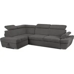 KONSIMO RATLO Ecksofa mit Bettfunktion und verstellbaren Armlehnen