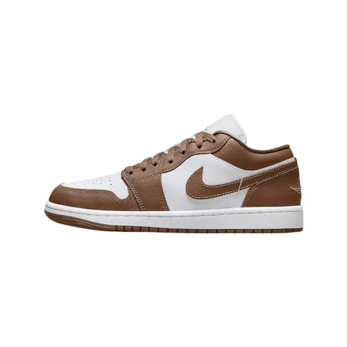 Nike Damen Air Jordan 1 Low Sneaker, Archaeo Brown/White/Archaeo Brown, 36.5 EU