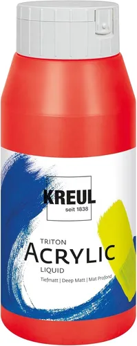 KREUL Acrylfarbe Triton Acrylic Liquid fränkischrot 750 ml