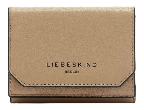 Liebeskind Lora Kodiaq Sheep Lillian Sandstone - Elegante Damen-Geldbörse - Damen-Geldbörse aus natürlich genarbtem, weichem Glattleder mit RFID-Schutz, ideal für sicheres Aufbewahren von Karten und Bargeld.