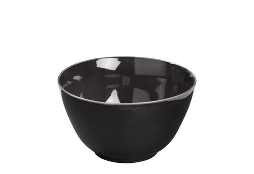 Broste Copenhagen Nordic Coal Schale, Ø 20 x H 11 cm - Schalen & Schüsseln aus glasiertem Steingut, handgefertigt und spülmaschinenfest. Jedes Stück ist ein einzigartiges Unikat, inspiriert von der nordischen Natur.