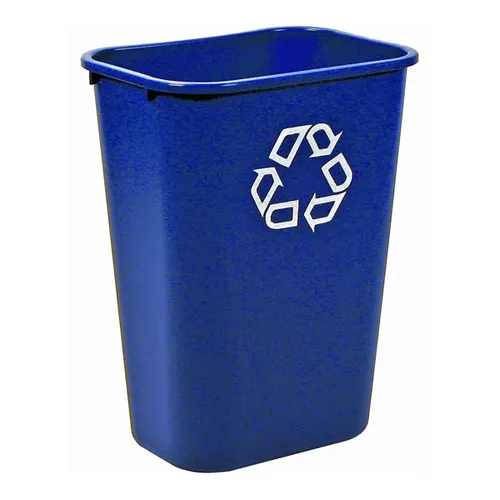 Rubbermaid Papierkorb 39 Liter rechteckig PE blau von Rubbermaid