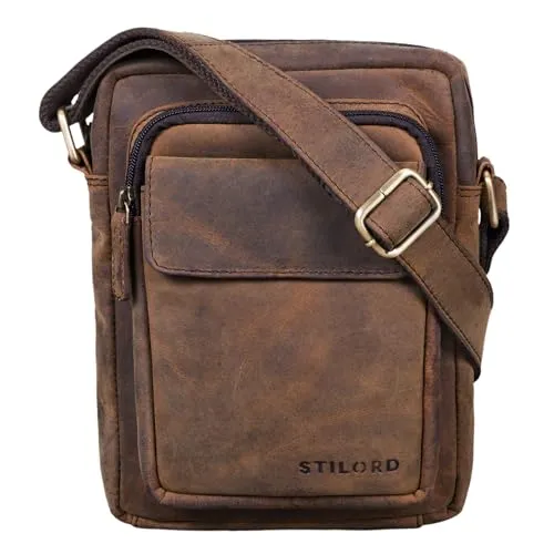 STILORD 'Jannis' Leder Umhängetasche von STILORD
