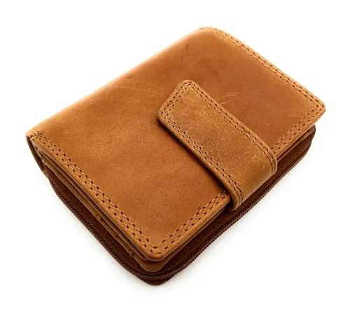 JOCKEY CLUB Mini Geldbörse aus echt Leder mit RFID Schutz - Kompakte Mini-Geldbörse aus samtweichem Sauvage Rindleder, ausgestattet mit RFID Schutz für maximale Sicherheit Ihrer Karten und persönlichen Daten. Ideal für den täglichen Gebrauch.