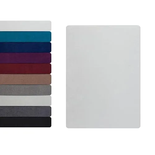 Hometex Premium Textiles Frottee Spannbettlaken Spannbetttuch 90-100 x 200 cm, Bettlaken 80% Baumwolle - 20% Polyester, Kuschelig Weich und Warm, Matratzen bis 23-25 cm, Oeko-TEX Made IN Green, Weiß