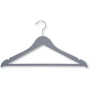 Kesper | Formkleiderbügel, Material: Kunststoff, Breite: 44,5 cm, Farbe: Grau | 16880