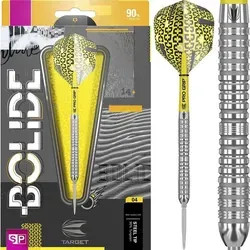 Target Darts Bolide 04 Steeldarts-Set (23g) - Darts, 90% Wolfram, mit Swiss Point Technologie für schnellen Spitzenwechsel und verbessertem Grip - ideal für professionelle Spieler.