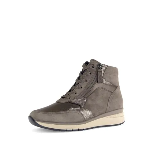 Gabor Damen Schnürstiefeletten, Frauen Stiefeletten,halbstiefel,Kurzstiefel,uebergangsschuhe,uebergangsstiefel,Bronce/Mohair(Mic),37.5 EU / 4.5 UK