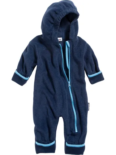 Playshoes Fleece-Overall Unisex Kinder Jumpsuit, marine, 86 - Strampler für Baby-Mädchen: warmer Fleece-Overall mit extra langem Reißverschluss für einfaches An- und Ausziehen, ideal für kühle Tage.