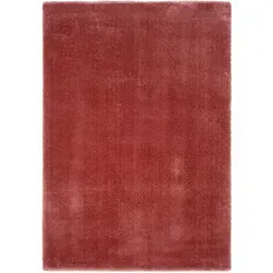 Novel Webteppich Soft Dream - Rosa & Rot, 240x290 cm - Moderner Hochflor-Teppich aus 100% Polyester, pflegeleicht und strapazierfähig, ideal für stilvolle Wohnräume.