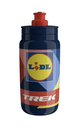 Santini Lidl Trek Fahrrad Trinkflasche 550ml blau/gelb