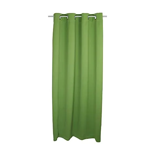 Verdunklungsgardine grün Blackout Ösen Vorhang Blickdicht ca. 135x245 cm Gardine Verdunklungsvorhang