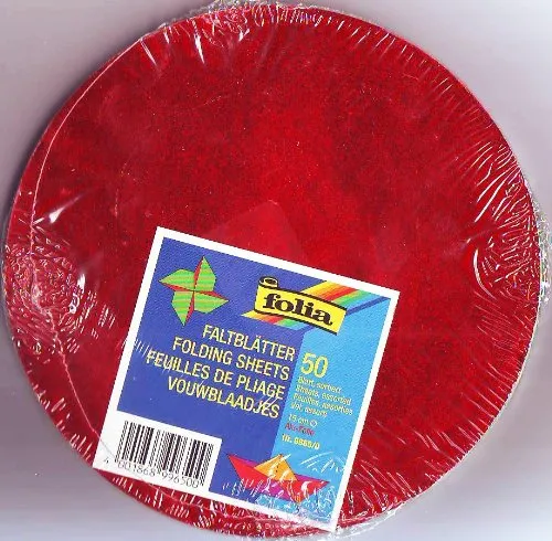 Origami-Faltblätter, rund, Aluminiumfolie, verschiedenen Farben, Durchmesser 15 cm 50 Bögen
