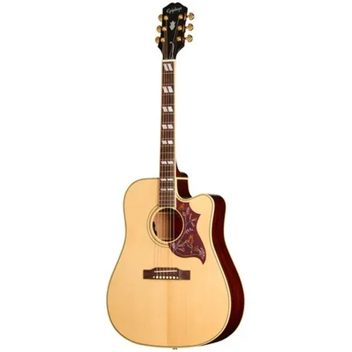 Epiphone Hummingbird Standard EC Natural - Elegante Akustikgitarre mit Mahagoni-Decke und Fishman Elektronik. Ideal für kreative Musiker, die natürlichen Klang und stilvolles Design schätzen.