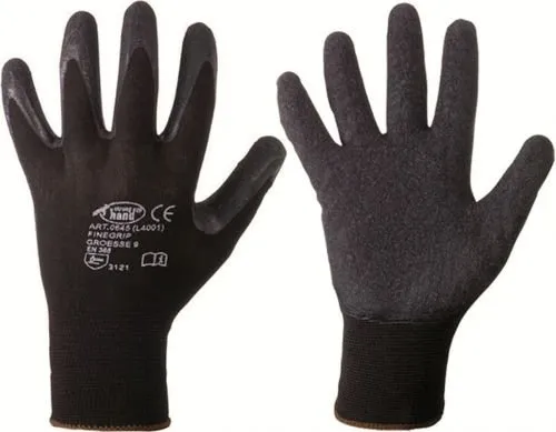 Feinstrickhandschuh mit Latexbeschichtung Größe 7