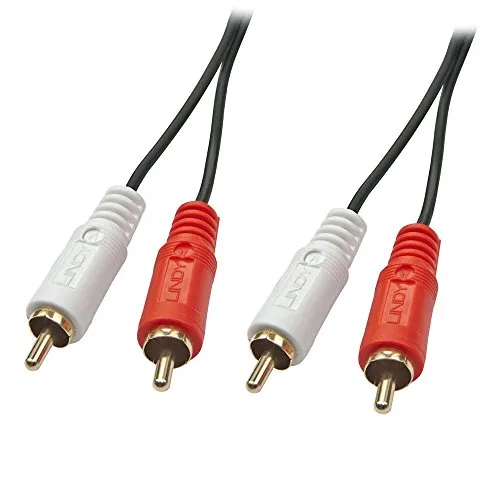 LINDY 35662 Premium Audiokabel (Cinch), Stecker/Stecker, 3m
