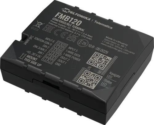 Teltonika FMB120 Schwarz - GPS Tracker - Navigationsgerät mit Quad-band GSM, hochpräziser GPS- und GNSS-Unterstützung sowie Bluetooth 3.0 für vielseitige Einsatzmöglichkeiten.