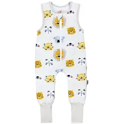 TupTam Babyschlafsack Ganzjahresschlafsack mit Beinen 2,5 TOG Unisex bunt 116-122 - Schlafsäcke für Babys, mit umstülpbarem Fuß für mehr Bewegungsfreiheit und aus 100% Baumwolle - ideal für jede Jahreszeit!