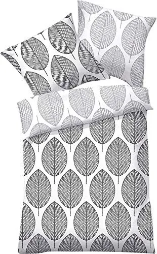 Dyckhoff Bettwäsche Weichfrottier 'Lina' grau - Bettwäsche aus weichem Frottier, 155x200 cm, ideal für kuschelige Nächte und perfekten Schlafkomfort in stilvollem Graphit-Grau.