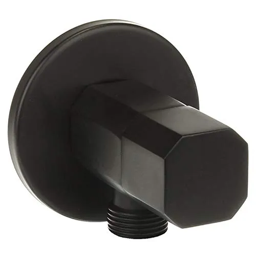 Eckventil Messing 1/2 x 3/8 Zoll schwarz matt eckig Eck-Regulierventil Ventil Bad Küche Anschlussventil Absperrventil Waschbecken Spülbecken Armatur