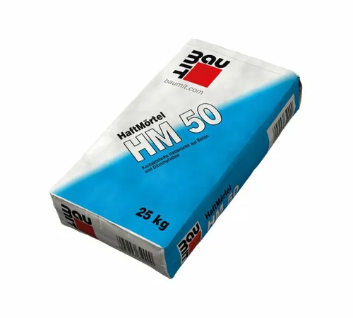 HM 50 Haftmörtel 25 kg - Hochwertiger Haftmörtel für zuverlässige Anwendungen, hohe Druckfestigkeit und einfache Verarbeitung. Ideal für den professionellen Einsatz bei Schichtstärken ab 3 mm.