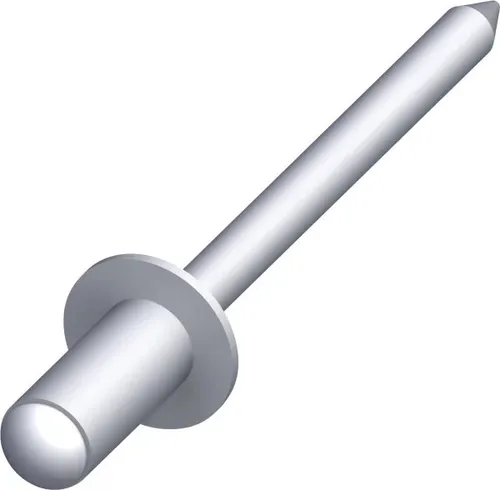 alfer Blindnieten 5 x 10 mm, Stahl Nietdorn Blindniete