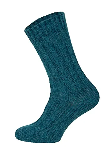 HomeOfSocks Alpakawolle Socken - Krempelbar in kräftigen Farben - 2 Paar strapazierfähige und warme Norweger Socken aus 40% Alpakawolle, ideal für kalte Tage. Angenehm zur Haut, regulieren die Fußtemperatur und sind nachhaltig verpackt.