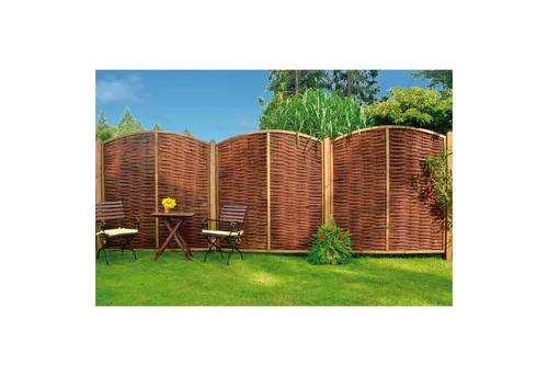 Tetzner & Jentzsch Gartenzaun NABRO-Weidengeflechtzaun 180 x 180/200 cm - Hochwertiger NABRO-Weidengeflechtzaun, ideal für eine natürliche Abgrenzung Ihres Gartens. Robuste Bauweise für langanhaltende Freude im Außenbereich.