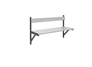 Wandbank aus Aluminium, 1015 mm breit, anthrazit (RAL 7016) - Stabile Gartenbank aus pulverbeschichtetem Aluminium, ideal für Feuchträume, in modernem Anthrazit (RAL 7016) und weiteren Farben erhältlich. Perfekt für den Außenbereich!
