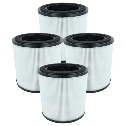 vhbw 4X Luftilter kompatibel mit Bosch AIR 2000 Luftreiniger - Kombifilter Vorfilter + HEPA + Aktivkohle