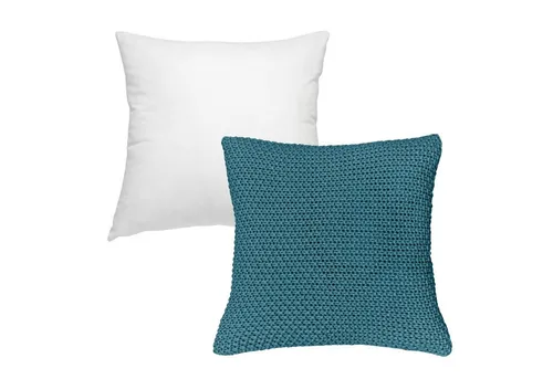 wometo Kissenhülle Strick mit Reißverschluss, 45x45 cm, (1 Stück), OEKO-TEX®, Kissenhülle mit edlem Strickmuster, MIT Füllung