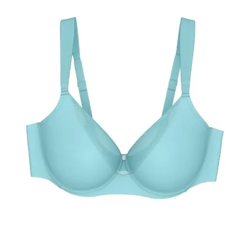 Triumph True Shape Sensation T Minimizer-BH Damen, Blau (Silver Blue) 70D - Funktionsunterwäsche mit glatten Cups und Mesh-Einsätzen für optimalen Halt, ideal für eine natürliche Silhouette und maximalen Komfort.