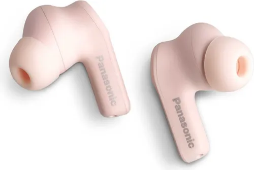 Panasonic RZ-B210WDE-P Rosa - Kabellose In-Ear-Kopfhörer - Kopfhörer mit spritzwassergeschütztem Design (IPX4) und bis zu 20 Stunden Akkulaufzeit. Genießen Sie kraftvollen Klang und einfache Steuerung per Touch-Sensor.