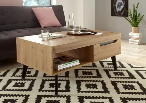 INOSIGN Couchtisch Torge - Stilvoller Beistelltisch mit Schubkästen und Ablagefach, pflegeleicht und in drei Farben erhältlich. Perfekt für ein individuelles Wohnambiente.