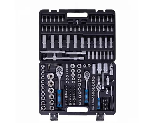 Scheppach Bit- und Steckschlüsselset Scheppach Werkzeugkoffer TB180 Steckschlüsselsätzen, Bits 180 Teile