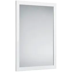 MIRRORS AND MORE Dekospiegel KIM - Wandspiegel in Weiß - Dekospiegel in rechteckiger Form, 48x68 cm, mit elegantem MDF-Rahmen, ideal zur Verschönerung Ihrer Wände und sorgt für mehr Licht im Raum.