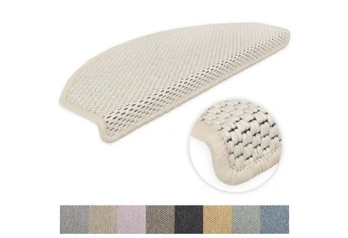 Metzker® Stufenmatte Stufenmatten Göteborg Halbrund, halbrund, Höhe: 8 mm, 1 Stück - Hellbeige
