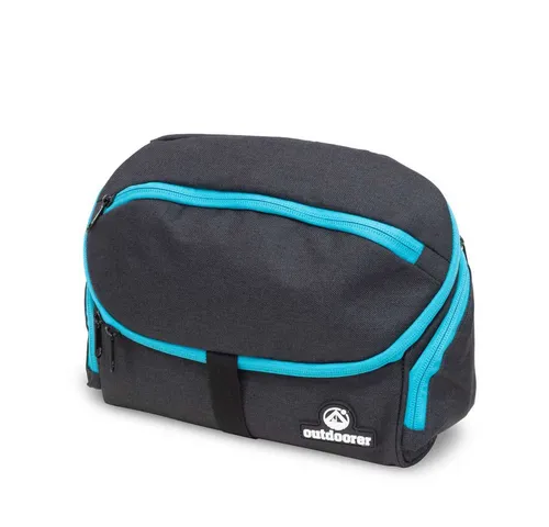 outdoorer Kulturbeutel groß Wash Butler M zum Aufhängen, Toiletttasche mit 4,5 l Volumen & Spiegel für Reisen & Camping