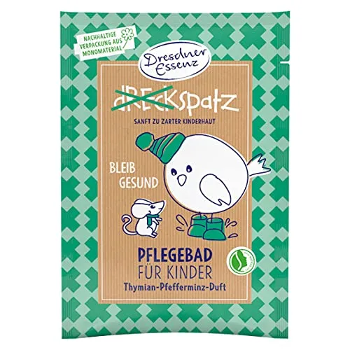 Dresdner Essenz Dreckspatz Pflegebad Bleib Gesund Thymian-Pfefferminz-Duft 50 g Badezusatz vegan