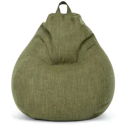 Green Bean Indoor Sitzsack 200 Liter - Kuscheliger, waschbarer Lounge-Sitzsack in Grün - Sitzsäcke: Komfortabler Indoor Sitzsack mit 200 Liter EPS-Perlenfüllung, abnehmbarer und waschbarer Bezug, ideal für gemütliche Entspannung in jedem Raum.