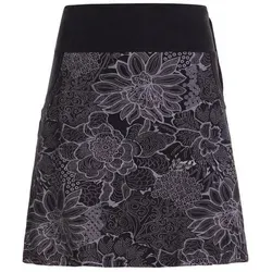 Vishes Minirock Damen mit Blumen-Spitze - Sommerröcke, ideal für Festivals und den Alltag, gefertigt aus weichem Jersey-Stoff für höchsten Tragekomfort und optimalen Sitz dank Zugband.