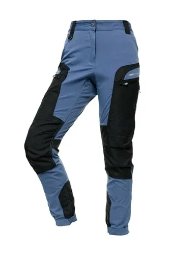 PUMA Workwear Pro-One Wanderhose Damen - Robuste Outdoorhose für Damen - Mit verstärktem Nylon für Langlebigkeit - Trekkinghose mit 4-Wege-Stretch - Verstellbarer Knopfleiste - XXL - Sky Blue